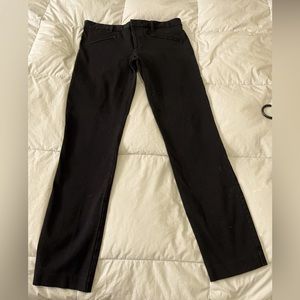 Straight moto pant with stretch